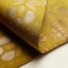 袋帯 六通柄 箔 フォーマル用 正絹 花柄 黄・黄土色_画像16