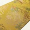 袋帯 六通柄 箔 フォーマル用 正絹 花柄 黄・黄土色_画像20