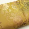 袋帯 六通柄 箔 フォーマル用 正絹 花柄 黄・黄土色_画像28