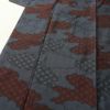 紬 正絹 紬着物 古典柄 ツムギ 袷仕立て つむぎ 青・紺_画像5