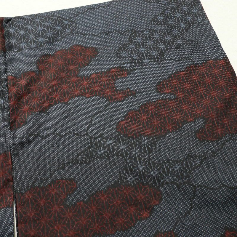 紬 正絹 紬着物 古典柄 ツムギ 袷仕立て つむぎ 青・紺_画像15