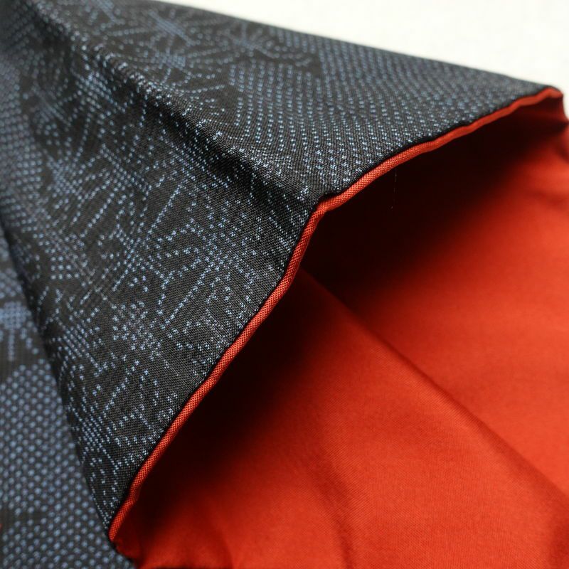 紬 正絹 紬着物 古典柄 ツムギ 袷仕立て つむぎ 青・紺_画像18