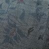 紬 しつけ糸付き 正絹 花柄 袷仕立て 紬の着物 青・紺_画像10
