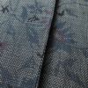 紬 しつけ糸付き 正絹 花柄 袷仕立て 紬の着物 青・紺_画像11
