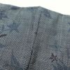 紬 しつけ糸付き 正絹 花柄 袷仕立て 紬の着物 青・紺_画像22