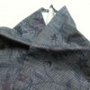 紬 しつけ糸付き 正絹 花柄 袷仕立て 紬の着物 青・紺_画像25