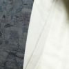 紬 しつけ糸付き 正絹 花柄 袷仕立て 紬の着物 青・紺_画像26