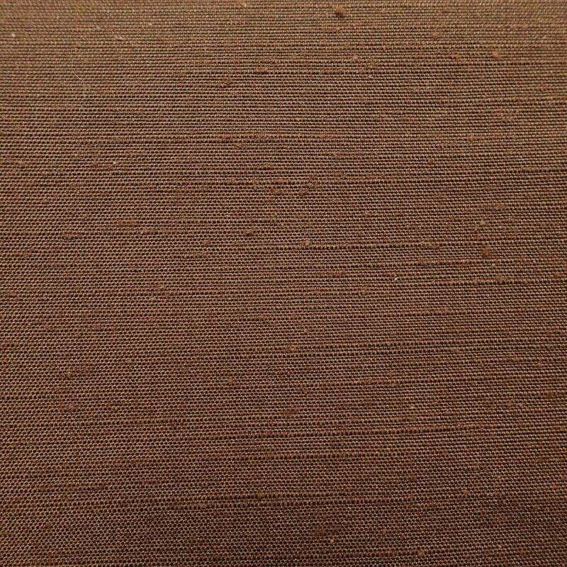 袋帯 紬 太鼓柄 一般用 正絹 木の葉・植物柄 茶_画像6