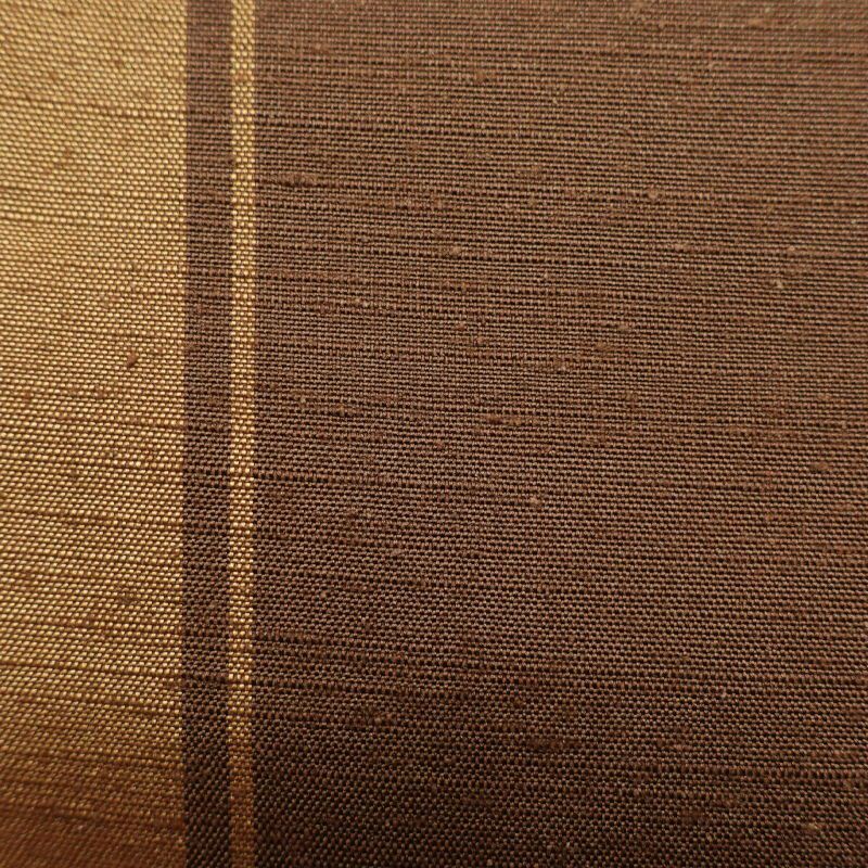 袋帯 紬 太鼓柄 一般用 正絹 木の葉・植物柄 茶_画像8