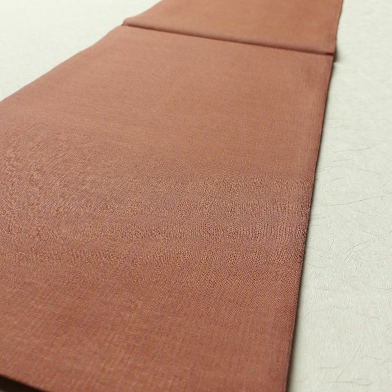 袋帯 夏用 太鼓柄 美品 フォーマル用 正絹 流水・波柄 小豆・エンジ_画像12