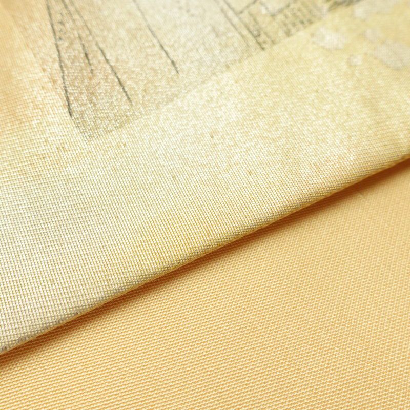 袋帯 六通柄 フォーマル用 正絹 古典柄 黄・黄土色_画像21