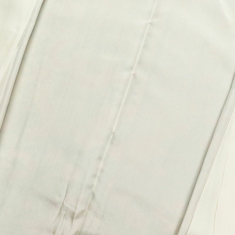 小紋 縮緬 正絹 幾何学柄・抽象柄 袷仕立て 緑・うぐいす色_画像25