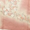 訪問着 ふくれ織 金彩 一つ紋付き 正絹 花柄 袷仕立て ピンク_画像13