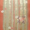 袋帯 六通柄 フォーマル用 正絹 花柄 小豆・エンジ_画像2