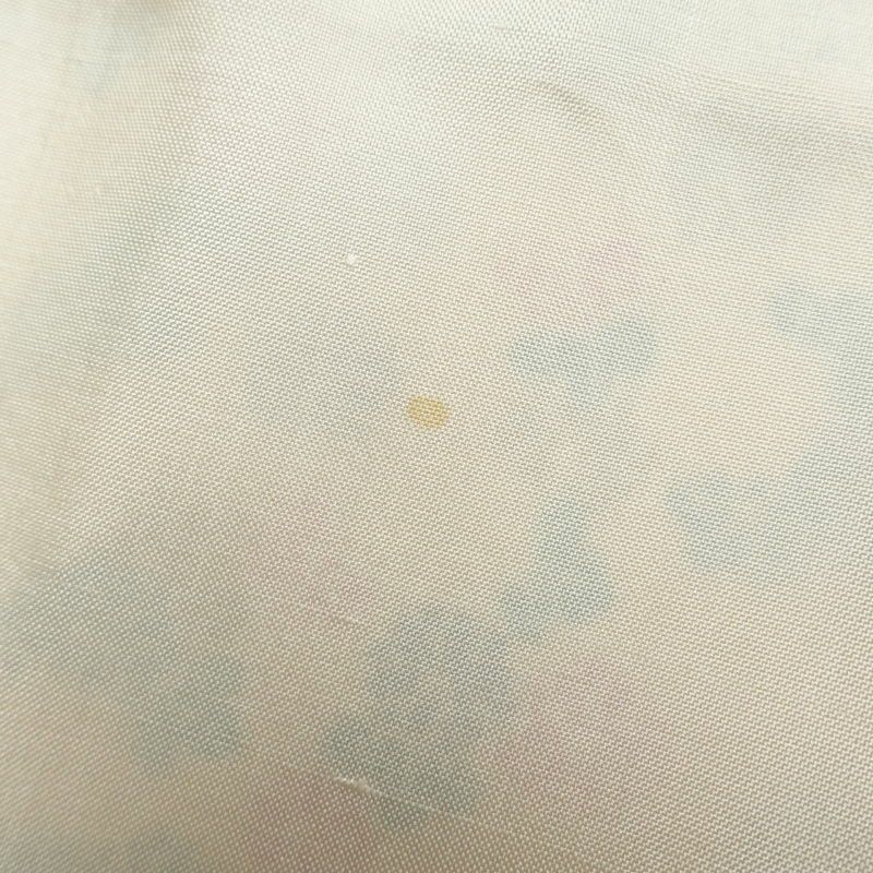 小紋 しつけ糸付き 金彩 銀彩 正絹 花柄 袷仕立て クリーム_画像27