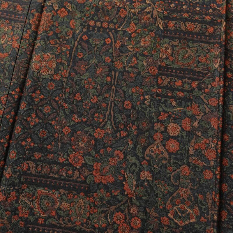 小紋 美品 紬地 正絹 幾何学柄・抽象柄 袷仕立て 紫・藤色_画像6