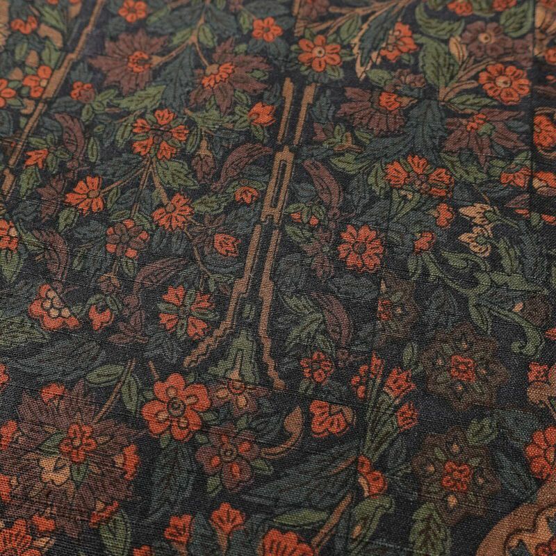 小紋 美品 紬地 正絹 幾何学柄・抽象柄 袷仕立て 紫・藤色_画像7