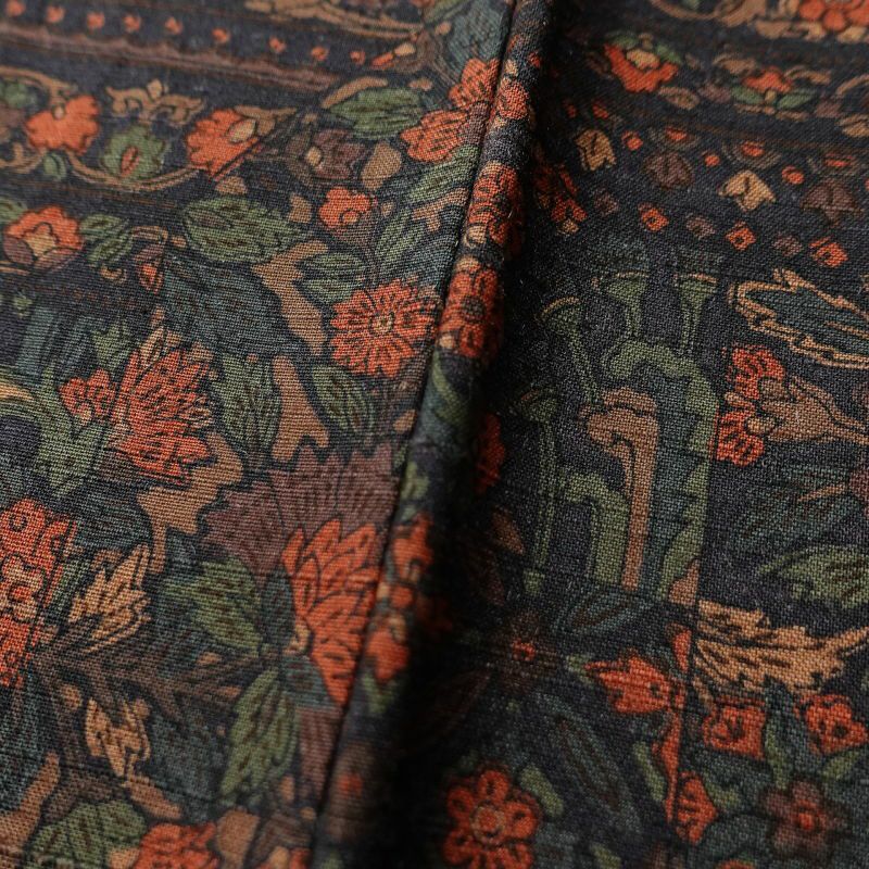 小紋 美品 紬地 正絹 幾何学柄・抽象柄 袷仕立て 紫・藤色_画像10