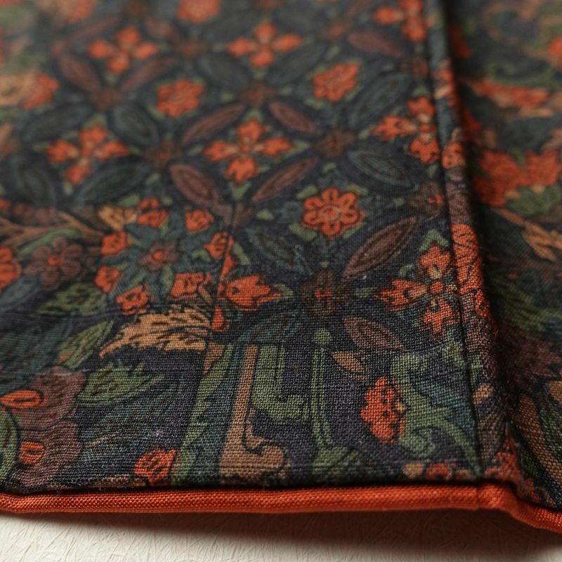 小紋 美品 紬地 正絹 幾何学柄・抽象柄 袷仕立て 紫・藤色_画像12