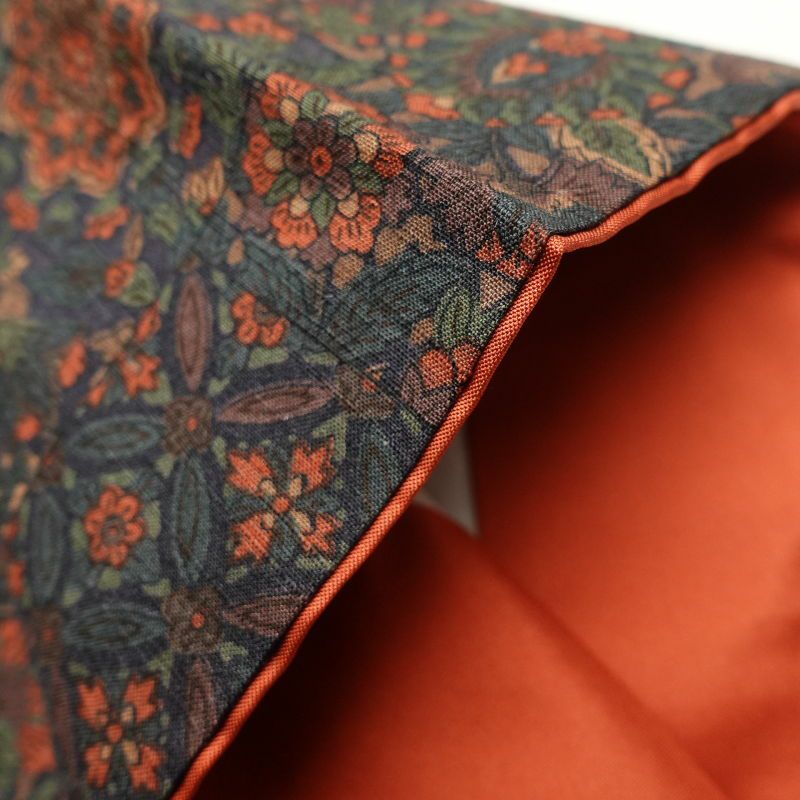 小紋 美品 紬地 正絹 幾何学柄・抽象柄 袷仕立て 紫・藤色_画像18