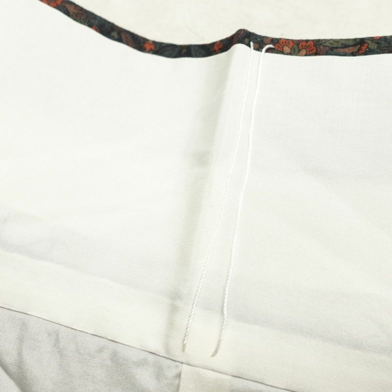 小紋 美品 紬地 正絹 幾何学柄・抽象柄 袷仕立て 紫・藤色_画像26