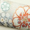 袋帯 六通柄 振袖用 正絹 花柄 桜 金糸 銀糸 グレー_画像19