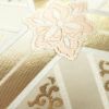 袋帯 純金箔24K 亀甲更紗華文 六通柄 フォーマル用 正絹 亀甲柄 クリーム_画像5