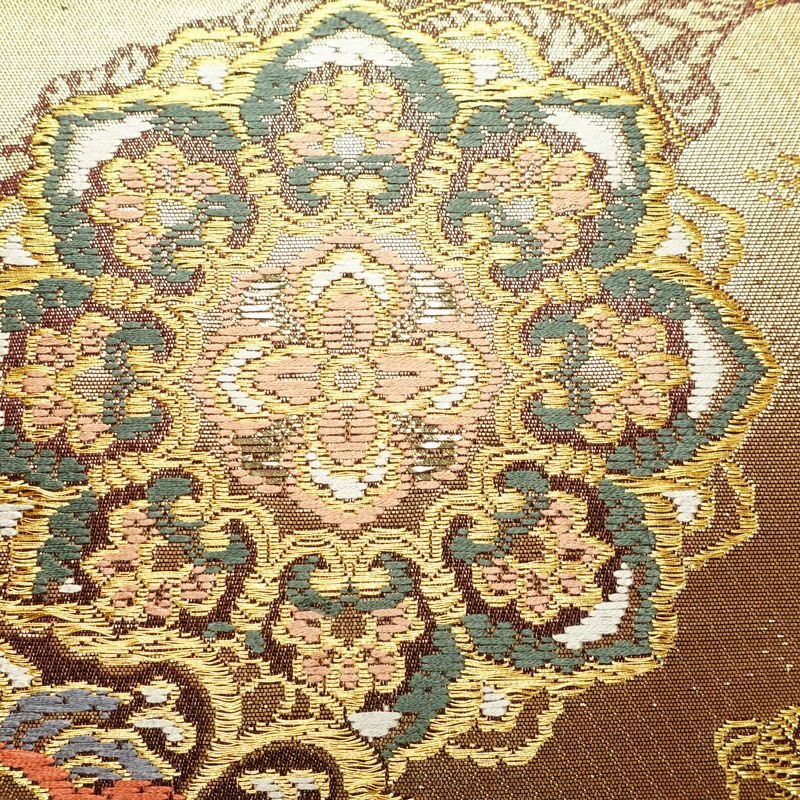 袋帯 六通柄 フォーマル用 正絹 幾何学柄・抽象柄 金・銀_画像4