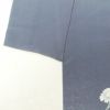 訪問着 落款入り 一つ紋付き 縮緬 正絹 花柄 袷仕立て 青・紺_画像13
