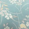 小紋 縮緬 正絹 木の葉・植物柄 袷仕立て 青・紺_画像29