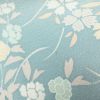 小紋 縮緬 正絹 木の葉・植物柄 袷仕立て 青・紺_画像32