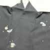 小紋 良品 縮緬 正絹 古典柄 袷仕立て グレー_画像20