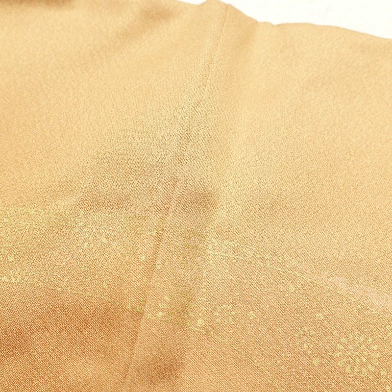 訪問着 正絹 金彩 銀駒刺繍 古典柄 刺繍 袷仕立て 茶_画像26