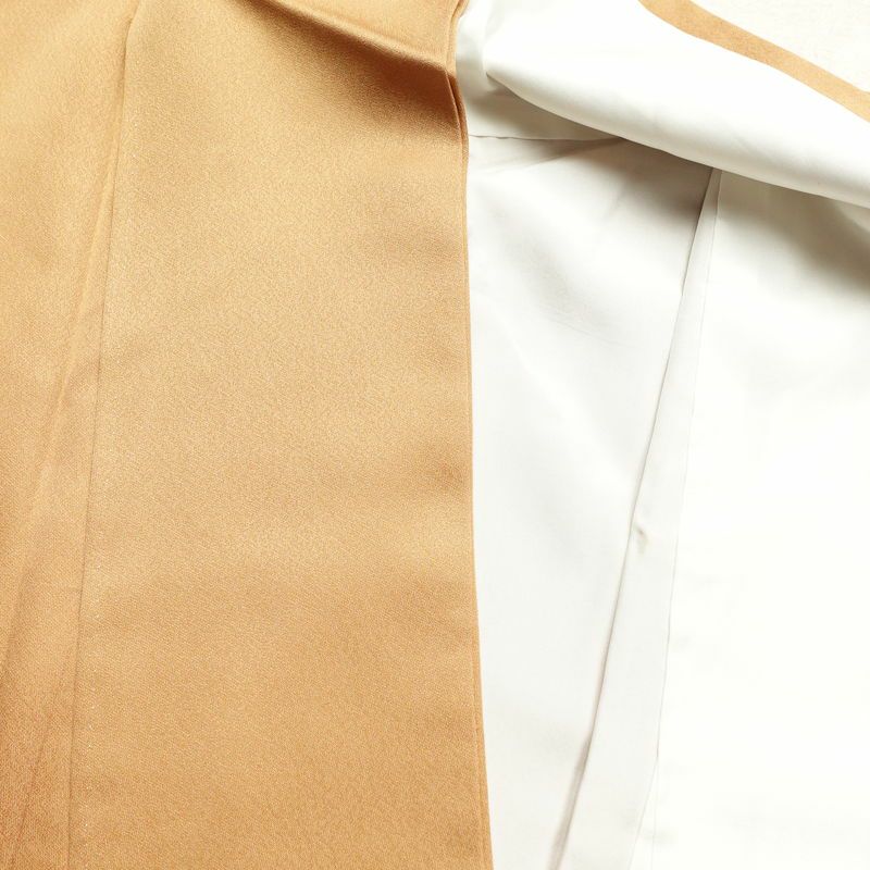 訪問着 正絹 金彩 銀駒刺繍 古典柄 刺繍 袷仕立て 茶_画像32