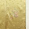 付け下げ 良品 鮫小紋 一つ紋付き 正絹 古典柄 袷仕立て 黄・黄土色_画像30