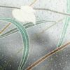 付け下げ 正絹 金彩 刺繍 木の葉・植物柄 袷仕立て 緑・うぐいす色_画像16