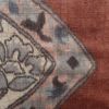 袋帯 紬 全通柄 正絹 幾何学柄・抽象柄 小豆・エンジ_画像4