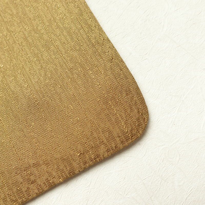 付け下げ 良品 正絹 螺鈿箔 附下 箔 古典柄 袷仕立て 黄・黄土色_画像23