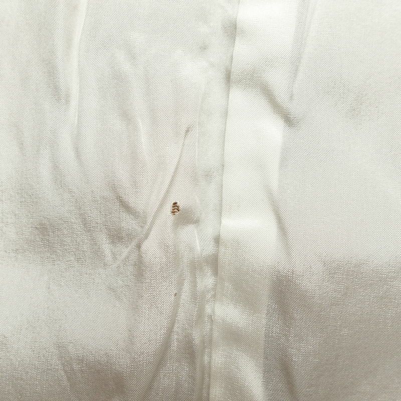 小紋 縮緬 正絹 木の葉・植物柄 袷仕立て 黄・黄土色_画像26