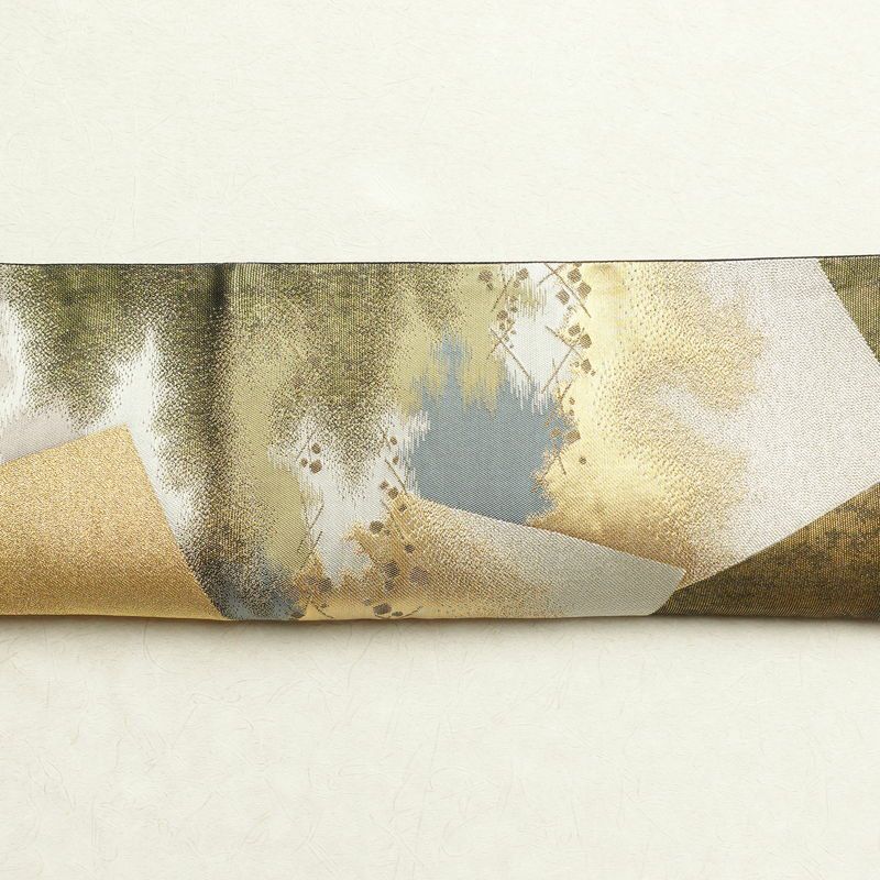 袋帯 六通柄 フォーマル用 正絹 古典柄 緑・うぐいす色_画像18