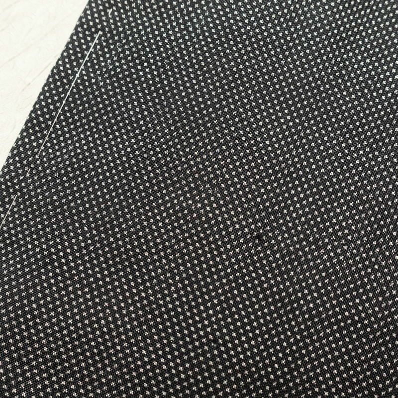 大島紬 証紙あり しつけ糸付き 正絹 幾何学柄・抽象柄 袷仕立て グレー_画像8