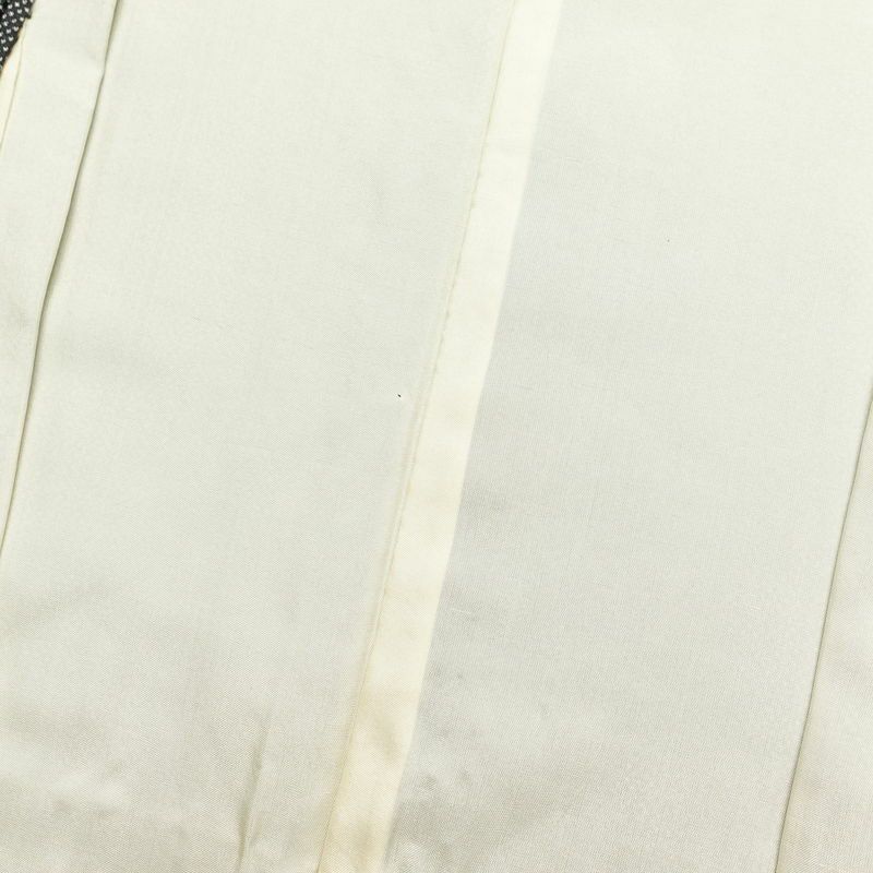 大島紬 証紙あり しつけ糸付き 正絹 幾何学柄・抽象柄 袷仕立て グレー_画像26