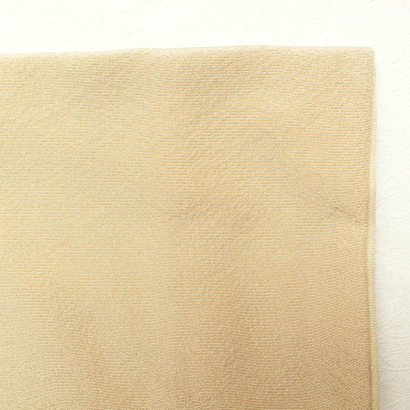 訪問着 良品 落款入り 螺鈿物語 縮緬 正絹 古典柄 箔 袷仕立て 黄・黄土色_画像22