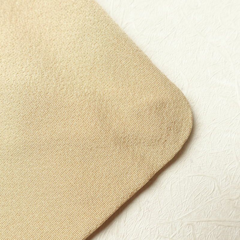 訪問着 良品 落款入り 螺鈿物語 縮緬 正絹 古典柄 箔 袷仕立て 黄・黄土色_画像25