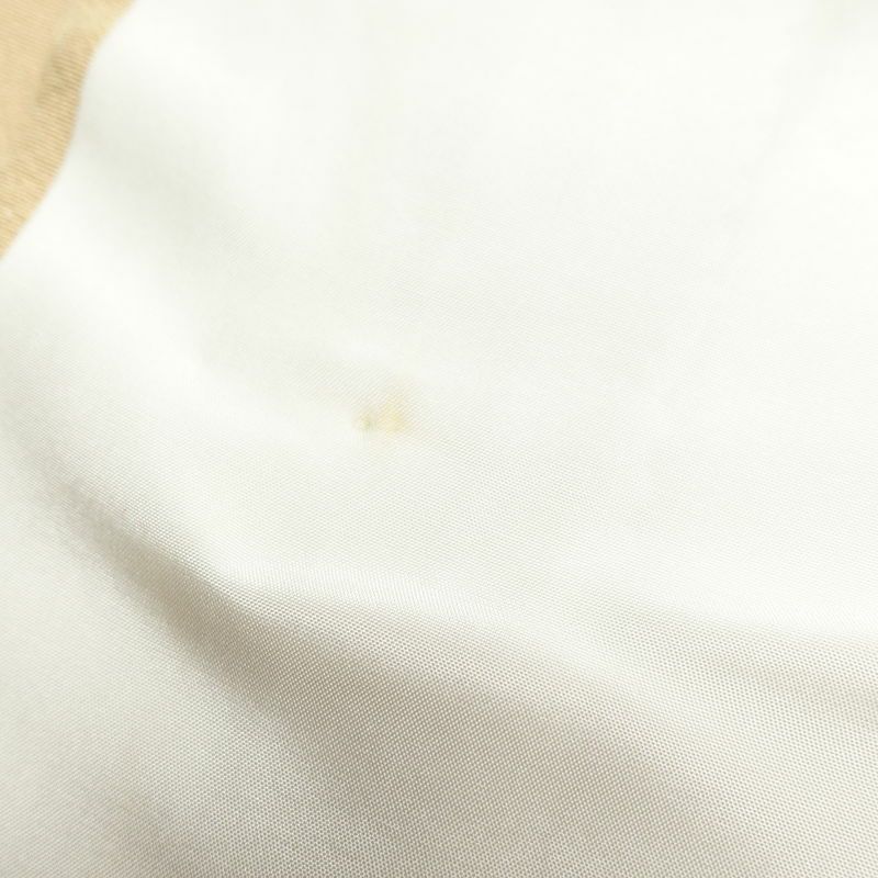 訪問着 良品 落款入り 螺鈿物語 縮緬 正絹 古典柄 箔 袷仕立て 黄・黄土色_画像33