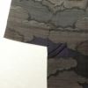 紬 正絹 雲柄 紬着物 つむぎ 袷仕立て 紫・藤色_画像14