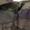 紬 正絹 雲柄 紬着物 つむぎ 袷仕立て 紫・藤色_画像22