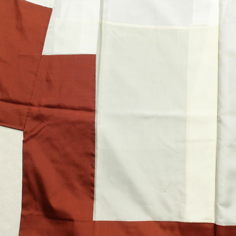 紬 正絹 雲柄 紬着物 つむぎ 袷仕立て 紫・藤色_画像32