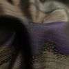 紬 正絹 雲柄 紬着物 つむぎ 袷仕立て 紫・藤色_画像36