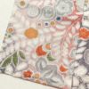 小紋 良品 紬地 しつけ糸付き 正絹 木の葉・植物柄 袷仕立て 多色使い_画像12